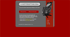 Desktop Screenshot of linotypesetting.com