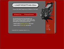 Tablet Screenshot of linotypesetting.com